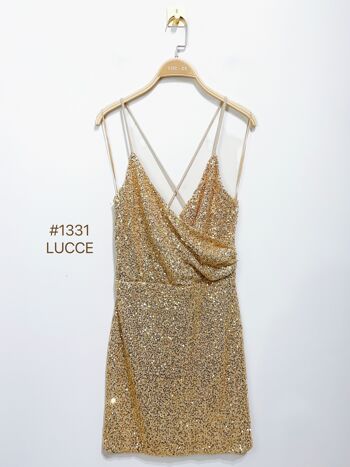 Robe cache cœur à sequins - 1331 2