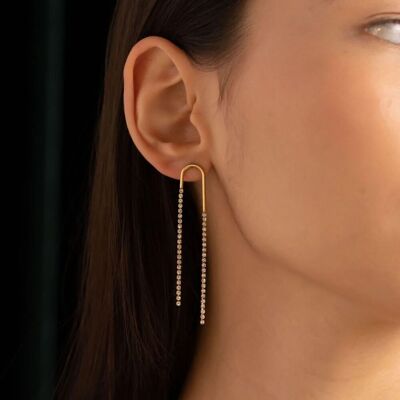 Sindie dangling earrings - river chain