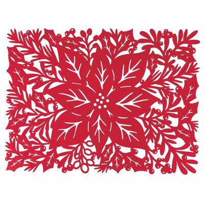 Rectangular Christmas placemat in polyester, Xmas