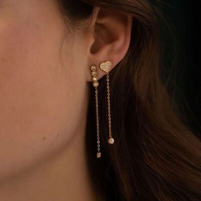 Bandi dangling earrings - small crystals