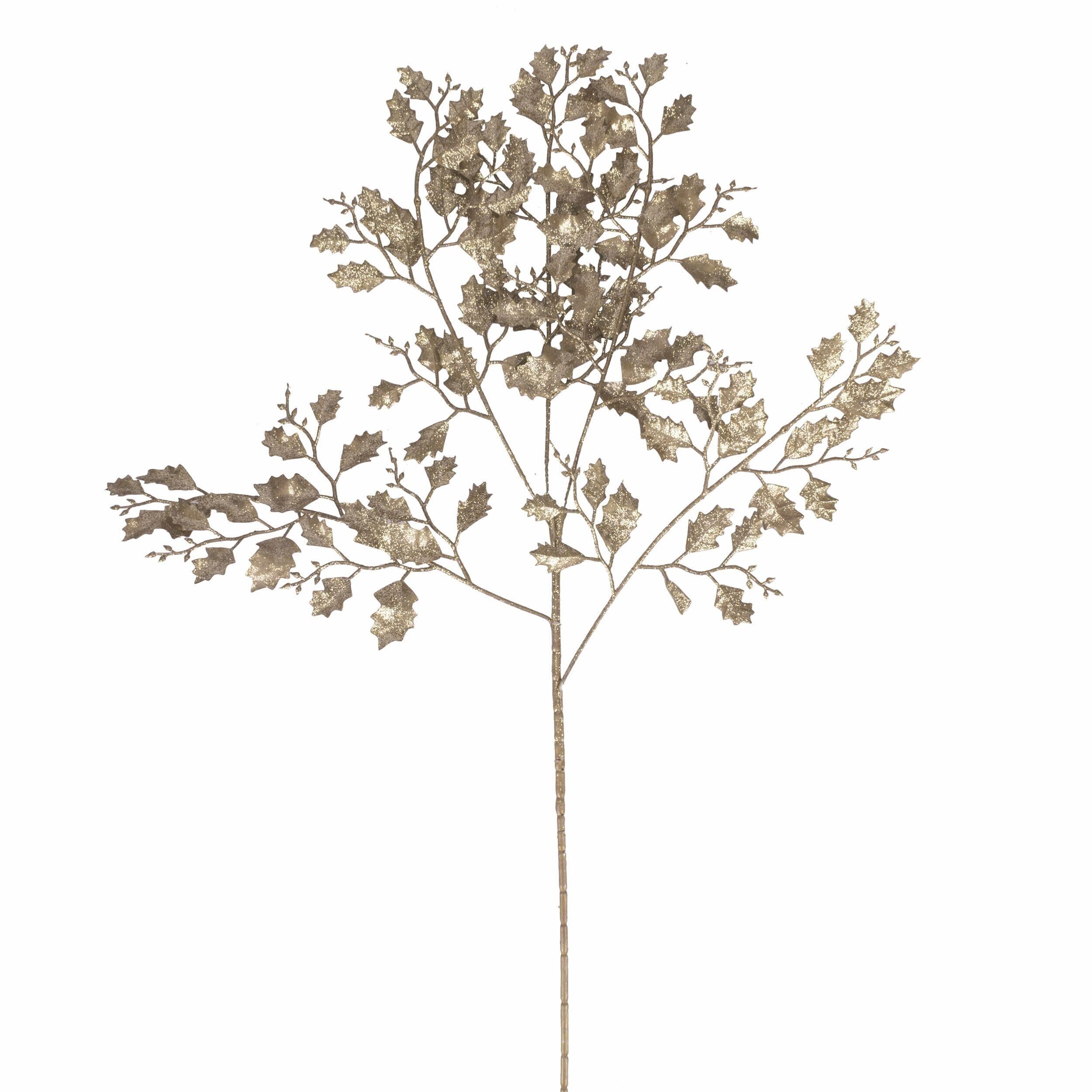 PVC-Weihnachtszweig h. 76 cm, Champagner, Nordic