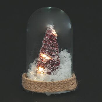Sapin de Noël 7 cm, fibre de verre naturelle, Noël 2