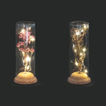 Décoration de Noël LED h.Verre 15 cm, Noël 1