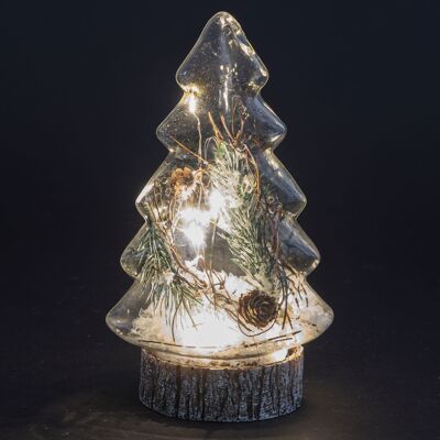 LED tree Christmas decoration h. 15.5cm, Xmas