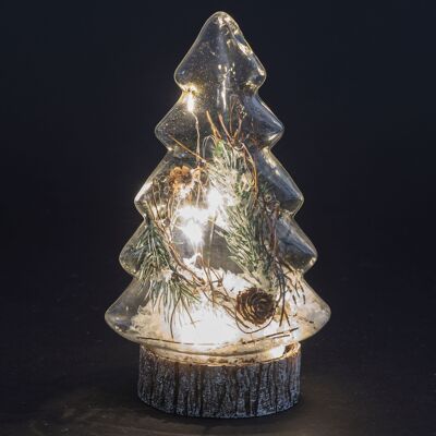 LED-Baum Weihnachtsdekoration h. 15,5 cm, Weihnachten