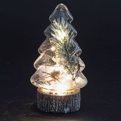 LED tree Christmas decoration h. 21cm, Xmas