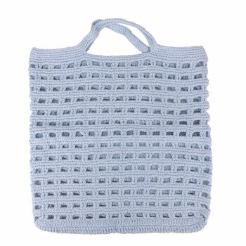 Sac baguette au crochet, 100% coton, double anse, Crochet 2