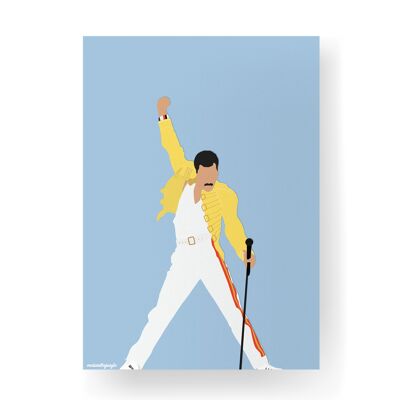 Freddie Mercury - 21 x 29,7 cm