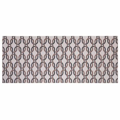 Tapis de cuisine en vinyle 60x150 cm cercles, antidérapant, Maukie