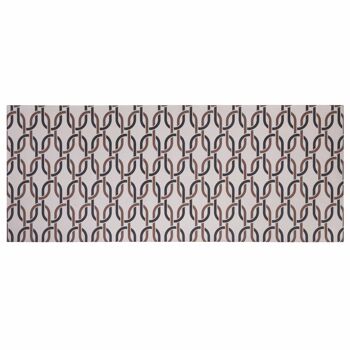 Tapis de cuisine en vinyle 60x150 cm cercles, antidérapant, Maukie 1