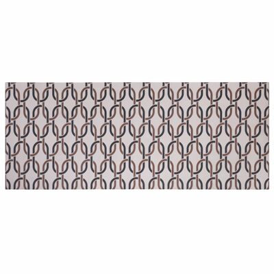 Tapis de cuisine en vinyle 60x150 cm cercles, antidérapant, Maukie