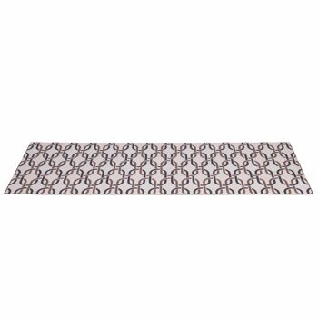 Tapis de cuisine en vinyle 60x150 cm cercles, antidérapant, Maukie 2