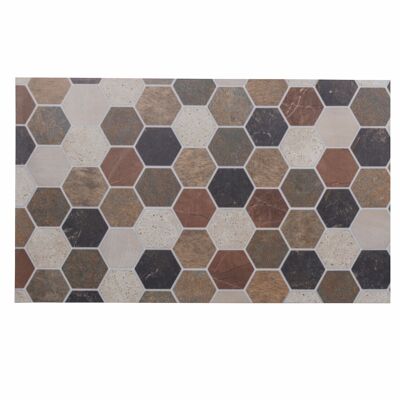 Honeycomb vinyl kitchen carpet 60x100 cm, Palladium