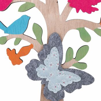 Sapin décoratif en bois, papillon en feutrine, La Campagne 3