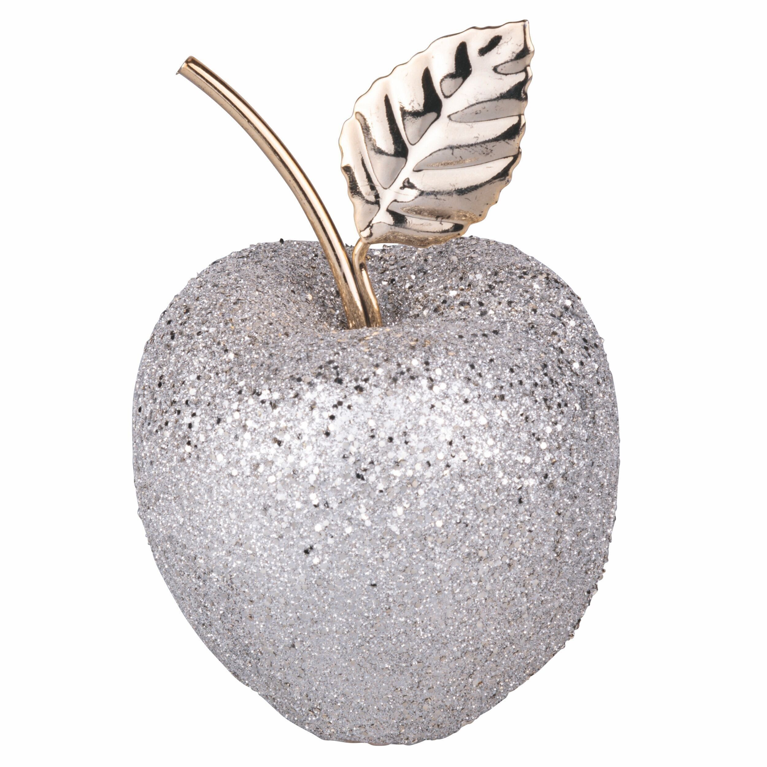 Deko Apfel aus Keramik Ø9x13cm, Kleinformat, Gold