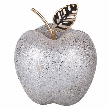 Pomme décorative en céramique Ø11x13,5cm, taille moyenne, Or 1