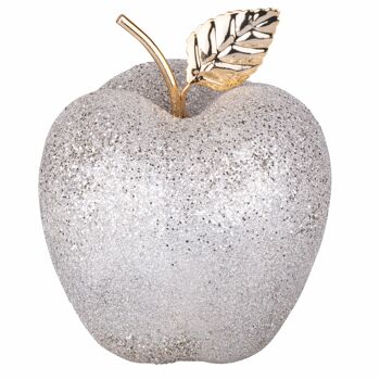 Pomme décorative en céramique Ø13x17cm, grand format, Doré 1