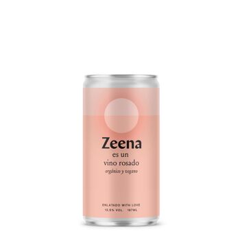 Vin Rosé Bio et vegan / Vins Zeena en conserve (Pack de 24 canettes 187ml) 2