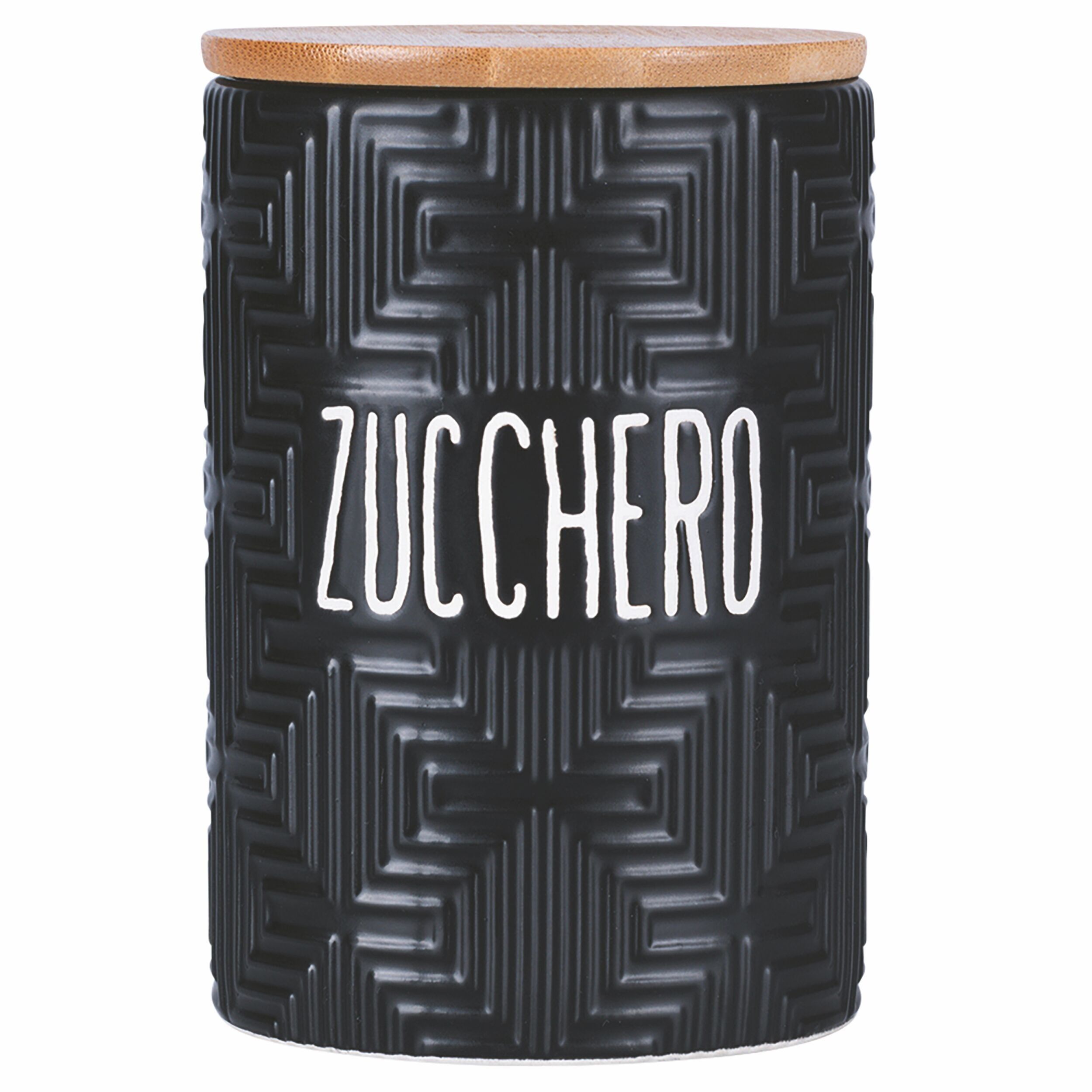 Zuckerdose 850 ml aus Keramik, Bambusdeckel, Formen