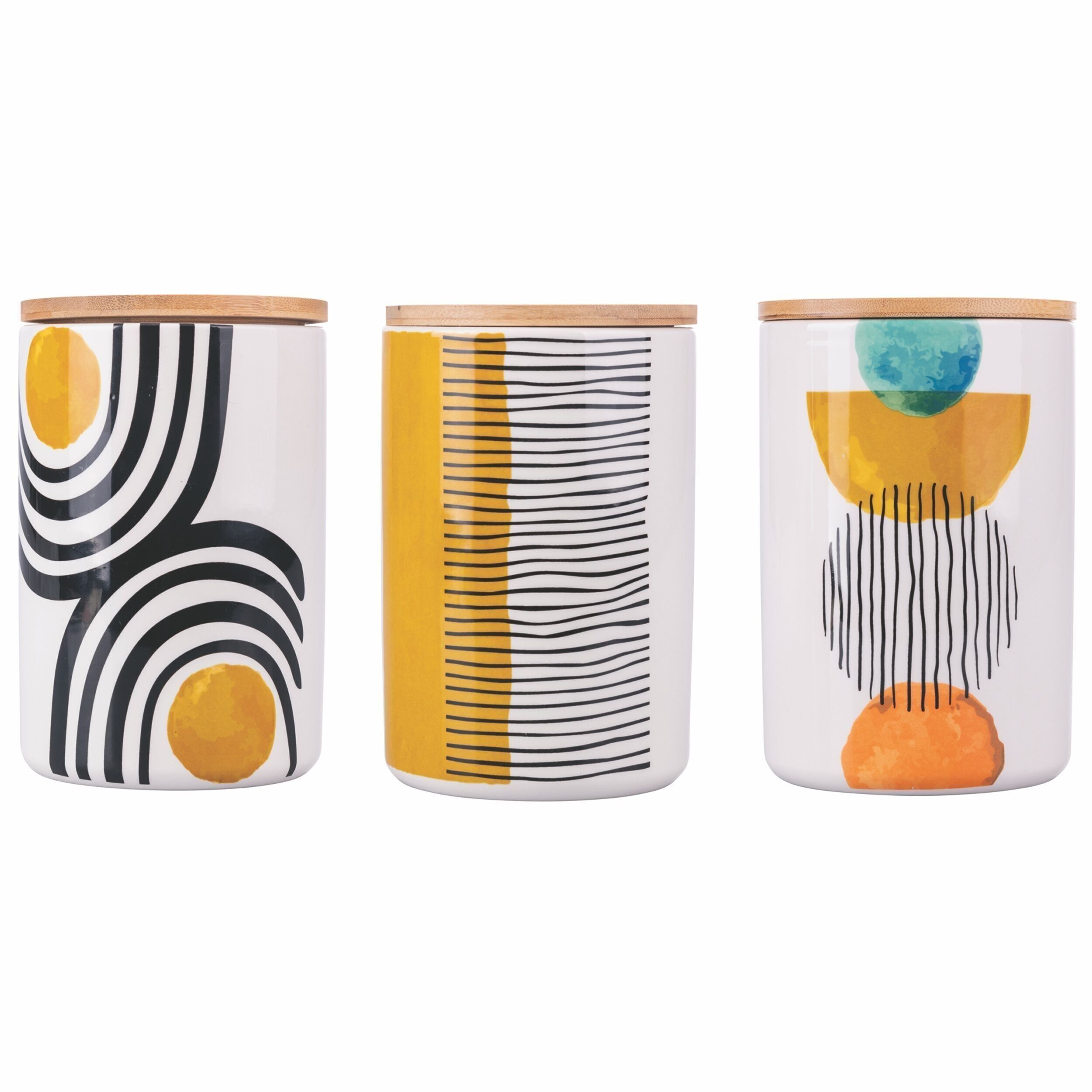 870-ml-Keramikglas, Bambusdeckel, Venedig Lido