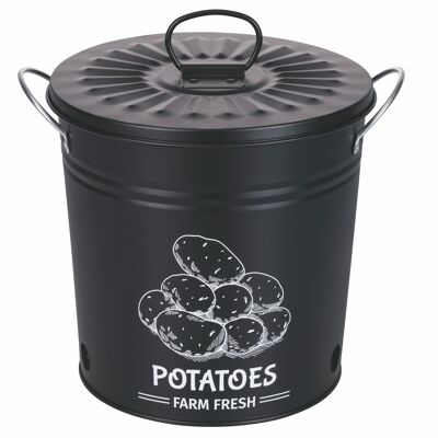 Potato bucket with iron lid, Ideas