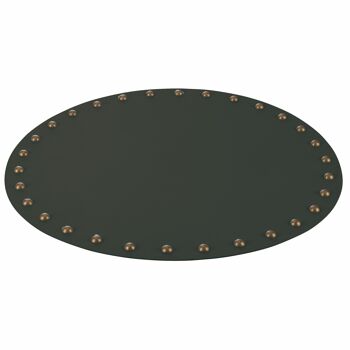 Set de table rond effet cuir et clous, Detroit 2