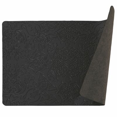 Rectangular placemat with leather effect, Damascus