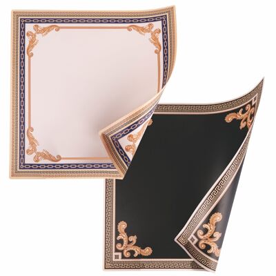 Double-sided square placemat 37x37 cm, baroque, Domina