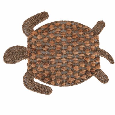 Mantel individual tortuga de fibra natural, Caribe