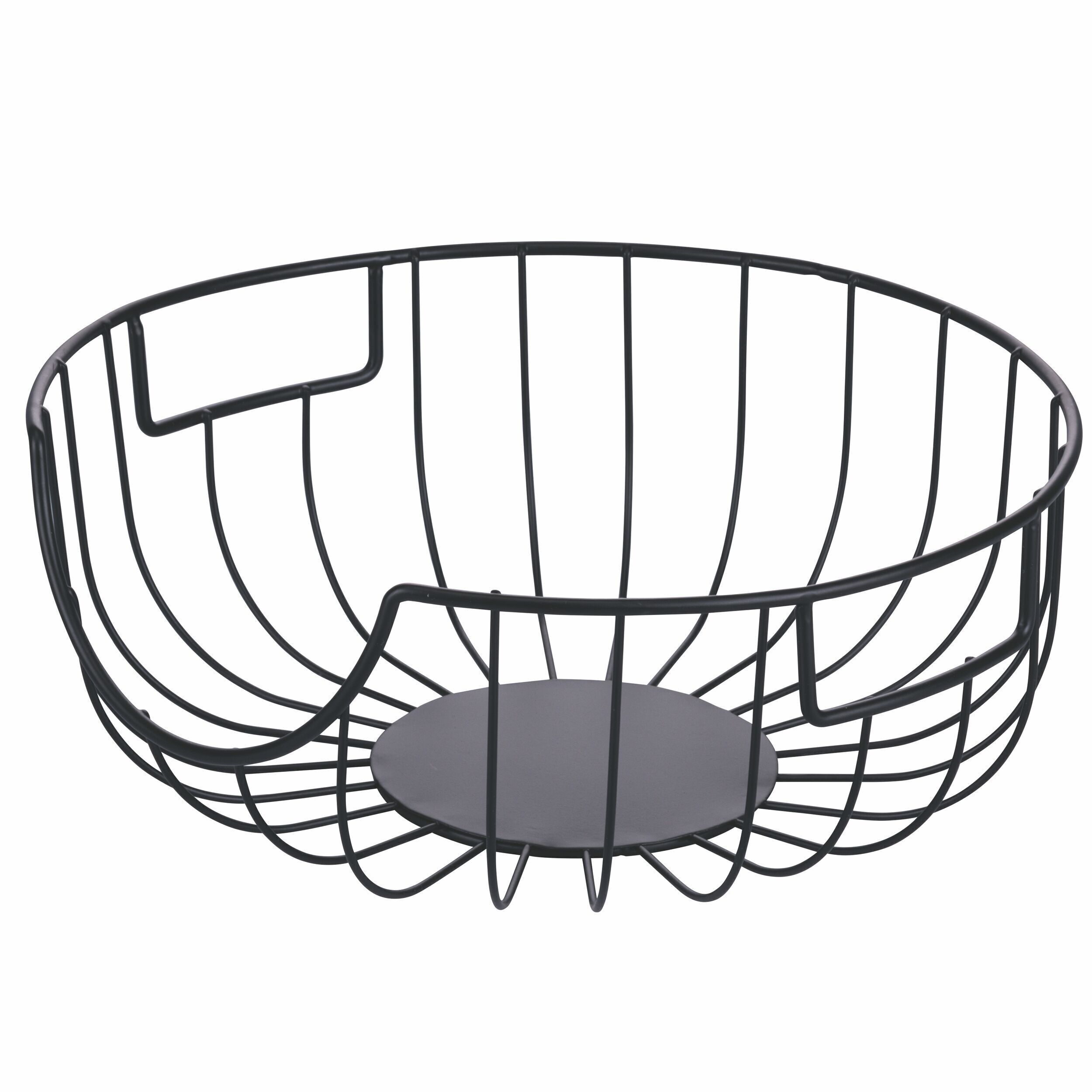 Tellerhalter aus schwarzem Metall, La Cucina