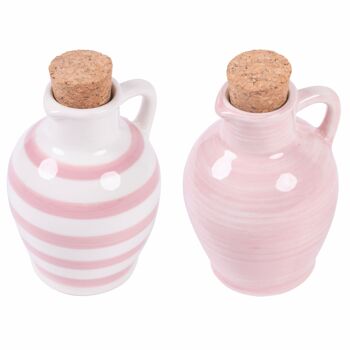 Mini burette Amphora 95 ml céramique rose, Masseria 1