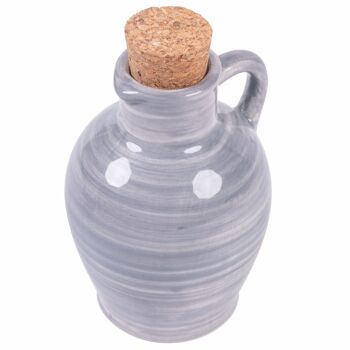 Mini burette Amphora 95 ml en céramique grise, Masseria 3