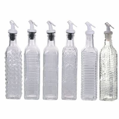 500 ml glass oil bottle, drip-proof 6 ass, Imperial