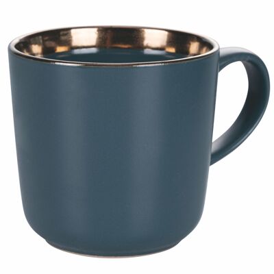 Stoneware mug 400 ml, dark grey, Bilbao