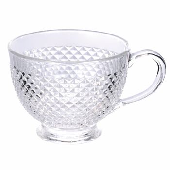 Mug en verre Jumbo 420 ml, décorations diamants, Impérial 1