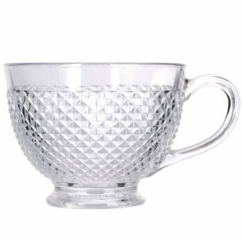 Mug en verre Jumbo 420 ml, décorations diamants, Impérial 2