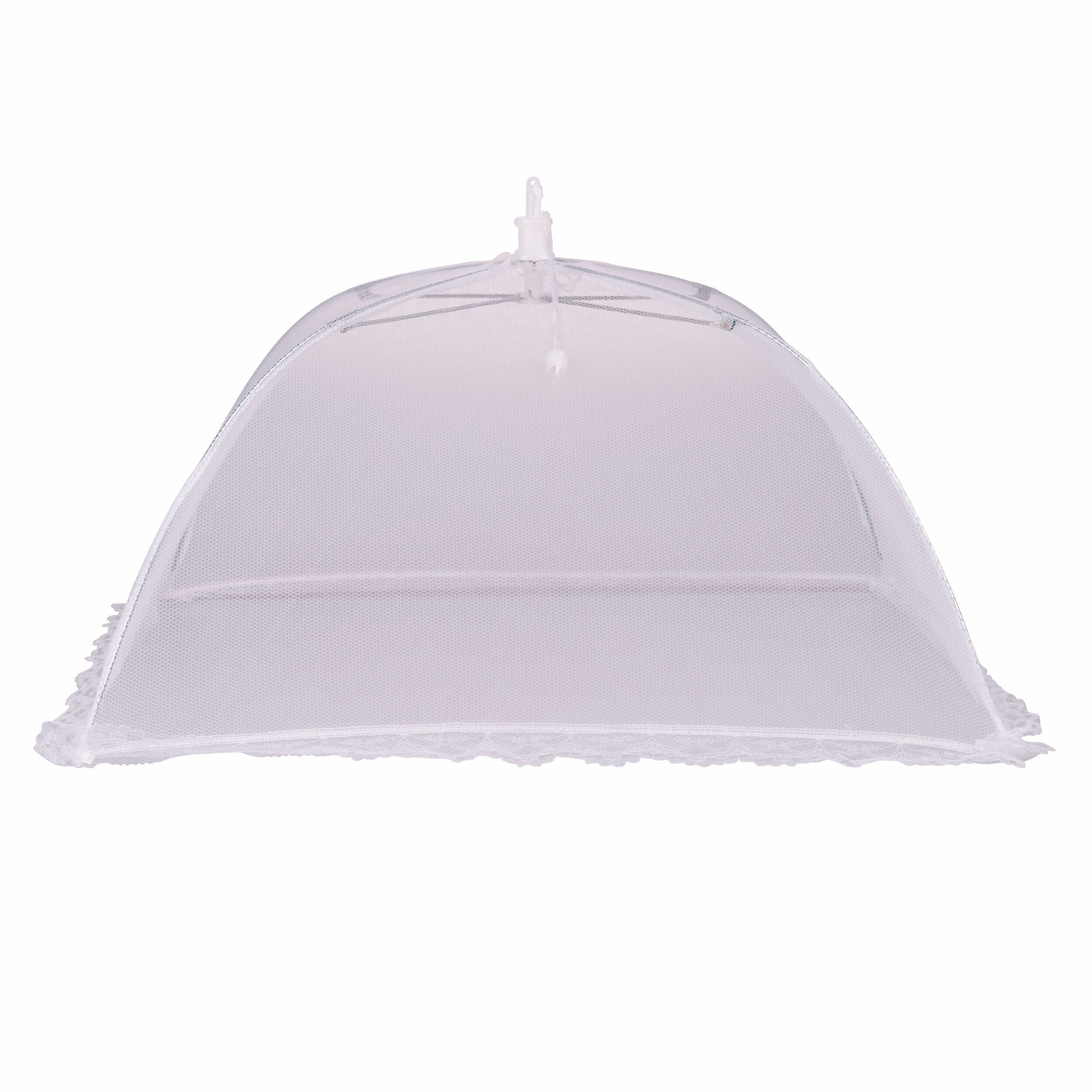 Lebensmittelschirm aus Stoff und Edelstahl 41x41 cm