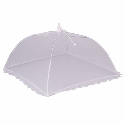 Parasol alimentaire en tissu et acier inoxydable, 32x32 cm