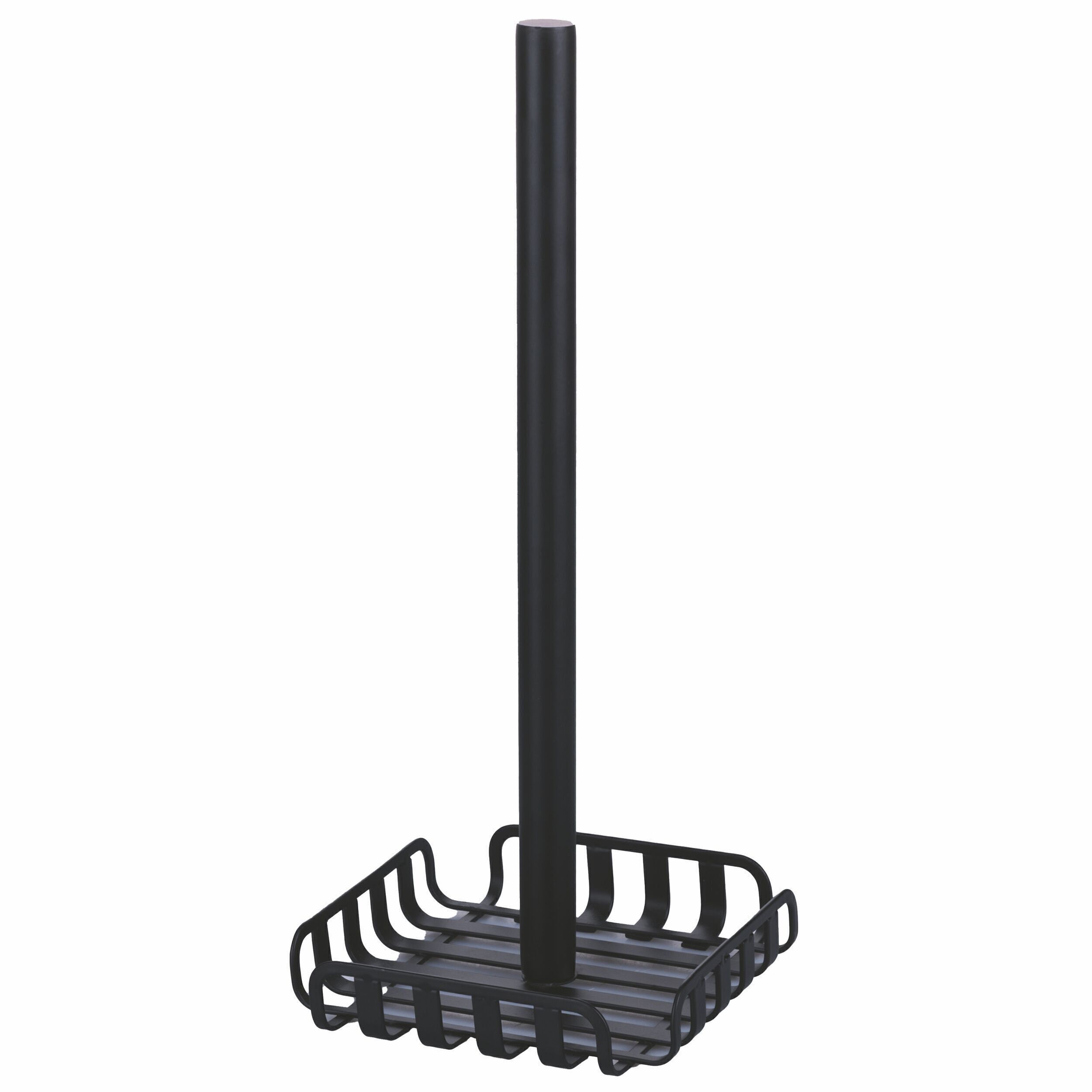 Schwarzer Küchenrollenhalter aus Metall, La Cucina