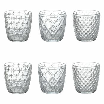 Coffret de 6 verres à eau 325 ml en verre, Diversity 1