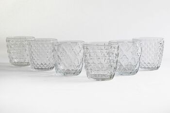 Coffret de 6 verres à eau 325 ml en verre, Diversity 5