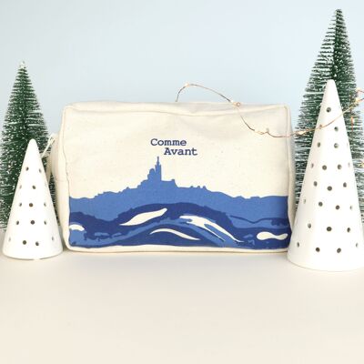 Marseille Toiletry Bag in organic cotton - Christmas 2023