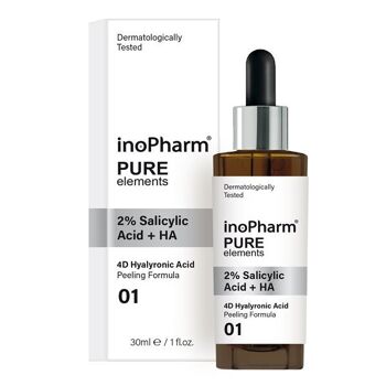 InoPharm Pure Elements 01 - Peeling visage à 2% d'acide salicylique et HA // 30ml 1