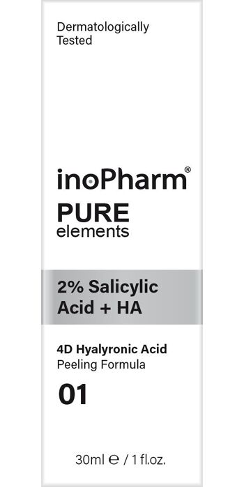 InoPharm Pure Elements 01 - Peeling visage à 2% d'acide salicylique et HA // 30ml 2