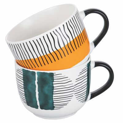 Jumbo mug 520 ml in porcelain, Venice Lido