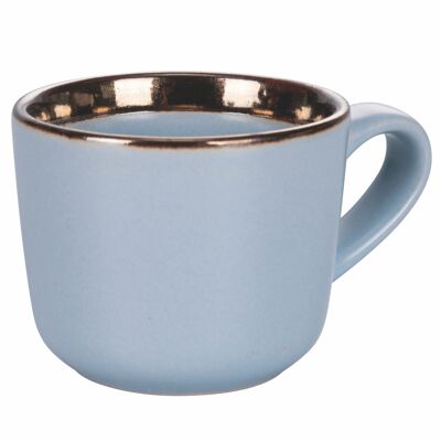 Taza de café de gres 100 ml, azul claro, Bilbao
