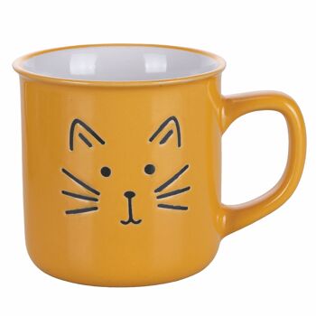 Mug en grès 320 ml, Love cat colours 2