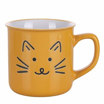 Mug en grès 320 ml, Love cat colours 3