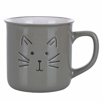 Mug en grès 320 ml, Love cat colours 5