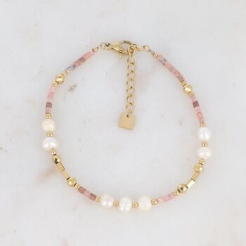 Bracelet Cole - pierres naturelles et perles d'eau douce 4